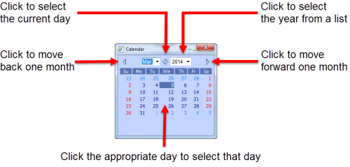 Date selector